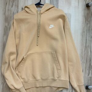 Nike Beige Hoodie with Logo